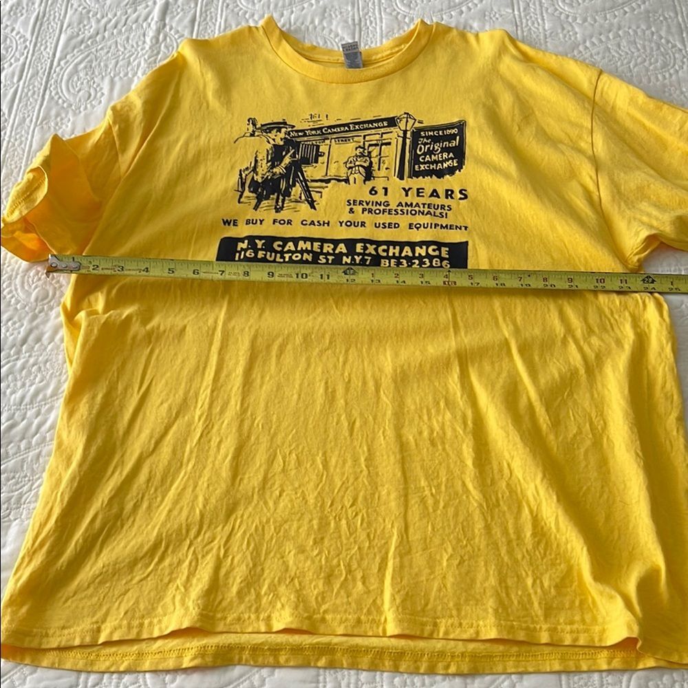 New York Camera Exchange 2xl Yellow Graphic T-Shirt